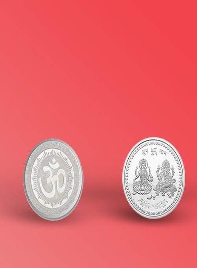 Oblivion Coins - Om Coin 2 Pc & Laxmi Ganesh Pooja Coin 2 Pc Set - Auspicious Religious Coins for Worship, Wealth & Prosperity, Ideal for Temple, Home Pooja, Diwali Gift & Festive Offering (Pack of 4) - Image 2